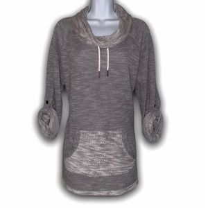 KENSIE Performance Grey Cowl Pullover Sweater XL